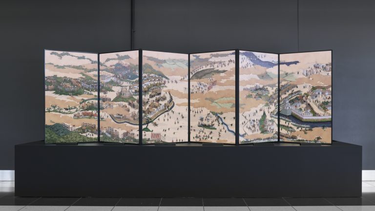 Sekigahara-Sansui-zu-Byobu (Folding Screen of Painted